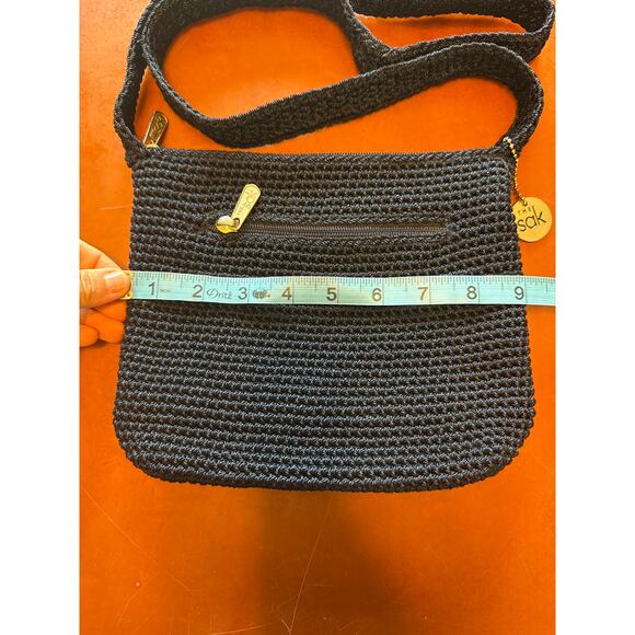 The Sak Crochet Navy Shoulder Bag Y2K Small Purse - Picture 2 of 6